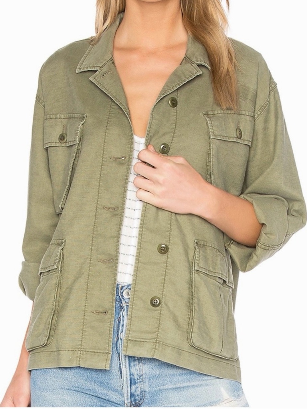 The Great Army Green Commander Utility Jacket 0 - XS